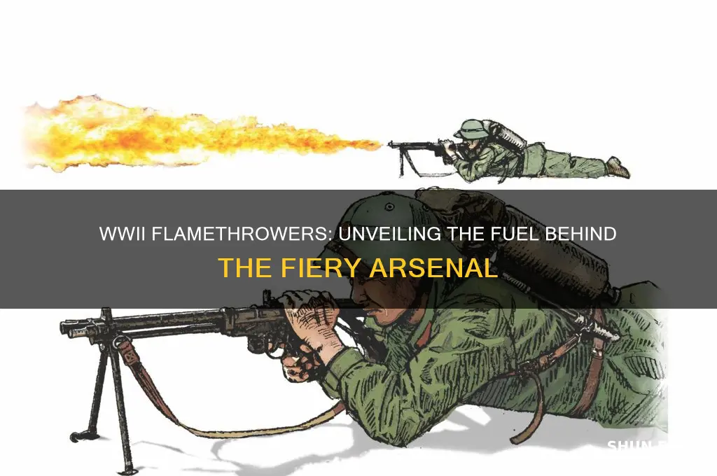 what did the wwii flame throweres use for fuel