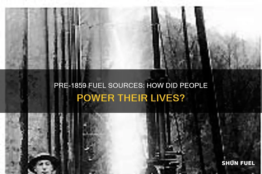 what did they people use for fuel before 1859