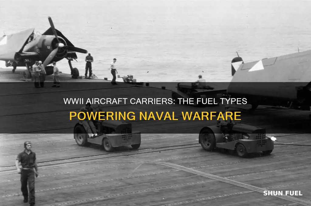 what did ww2 carriers use as fuel