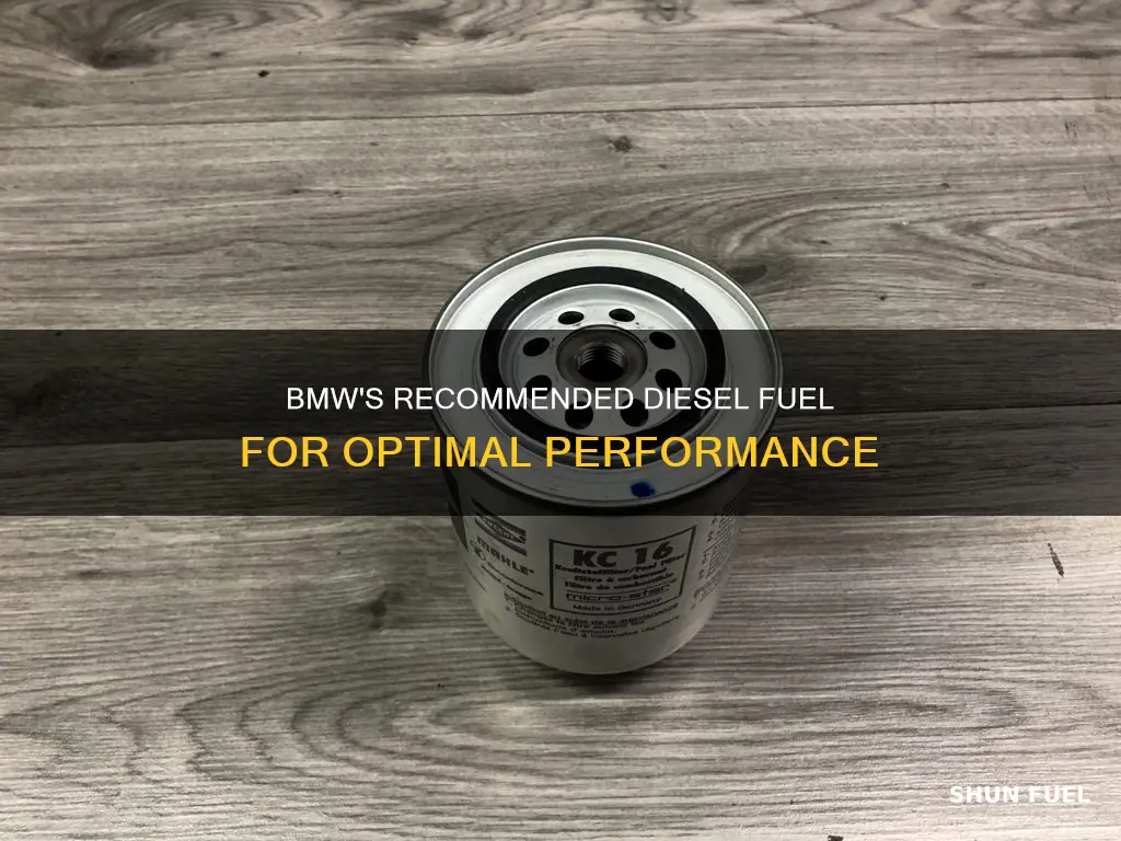 what diesel fuel does bmw recommend