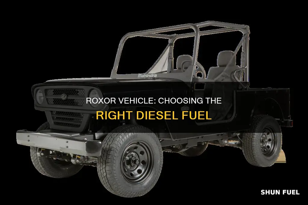 what diesel fuel to use in roxor