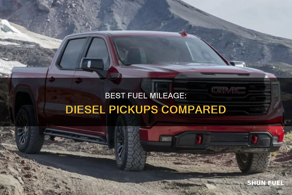 what diesel pickup gets the best fuel mileage