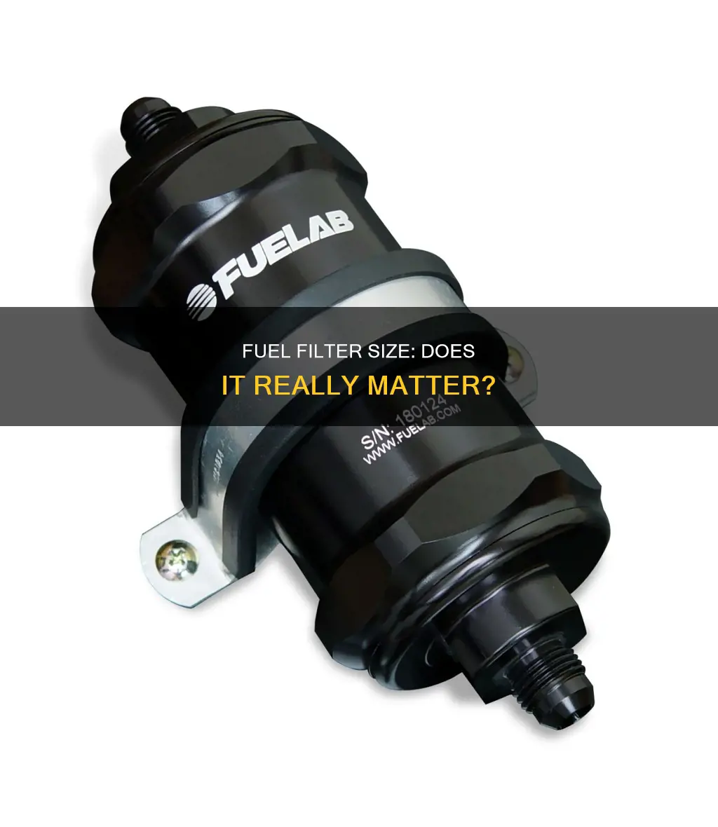 what difference would a smaller fuel filter make