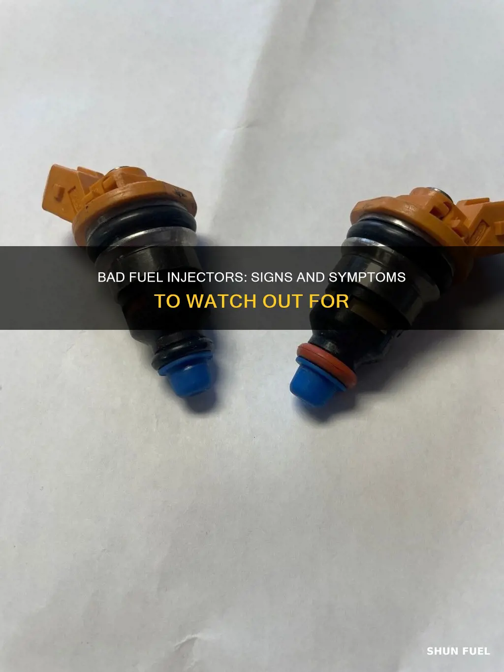 what do bad fuel injectors look like
