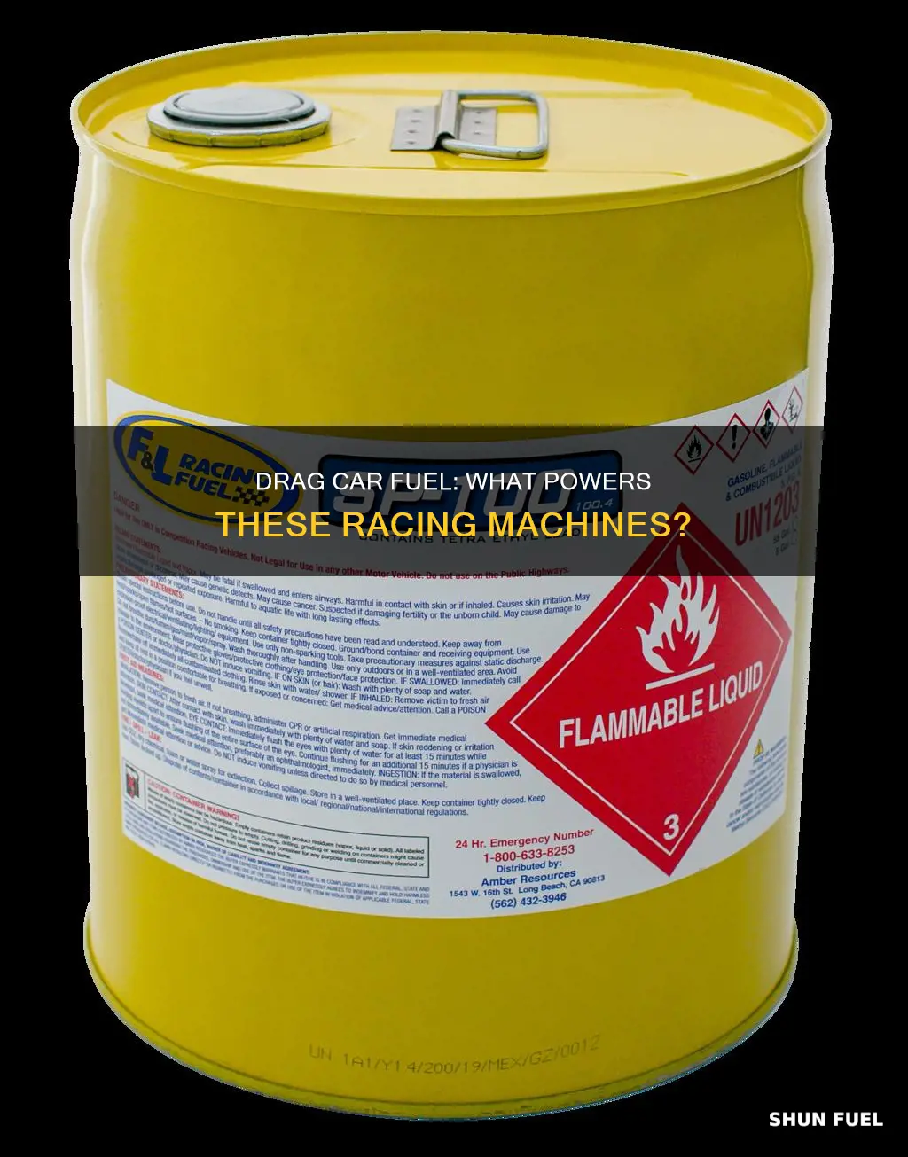 what do drag cars use for fuel
