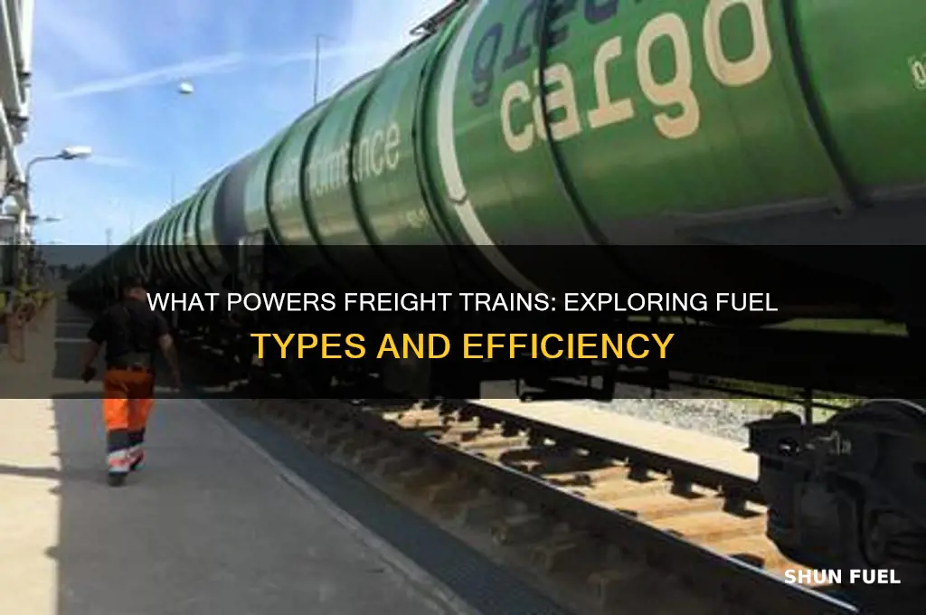 what do freight trains use for fuel