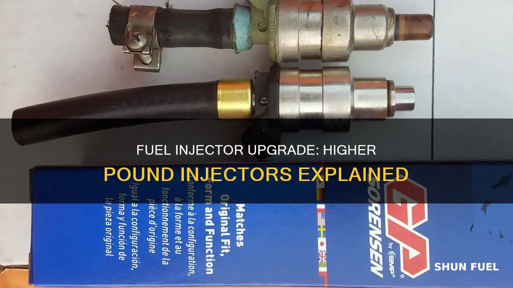 what do higher pound fuel injectors do