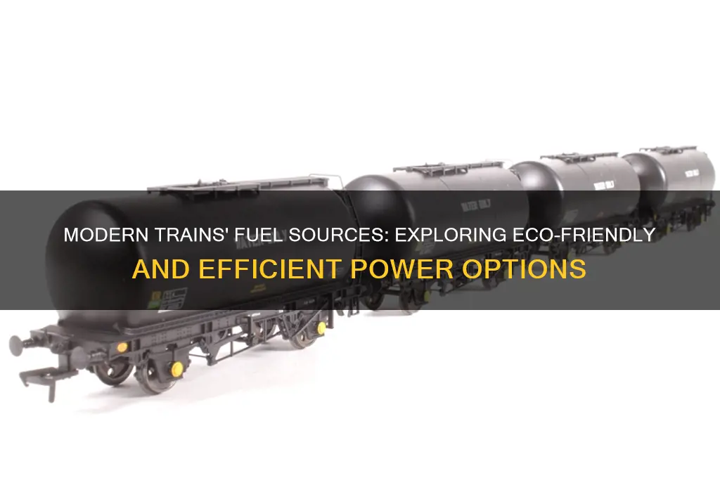 what do modern trains use for fuel