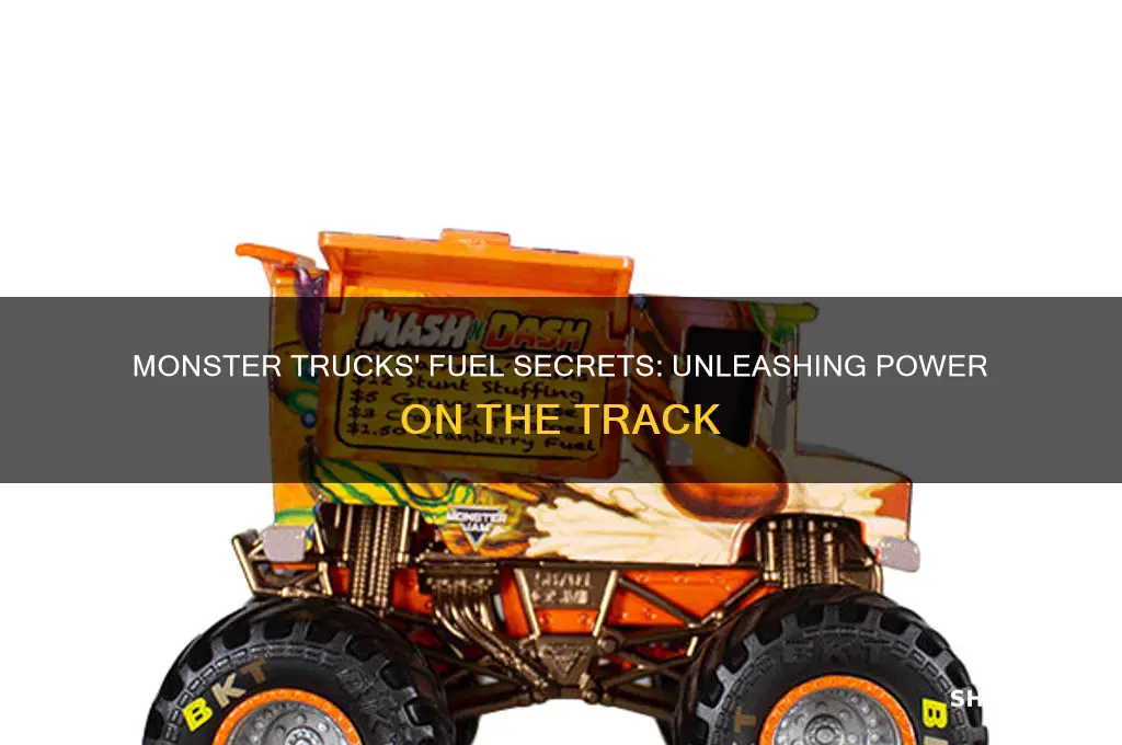what do monster trucks use for fuel