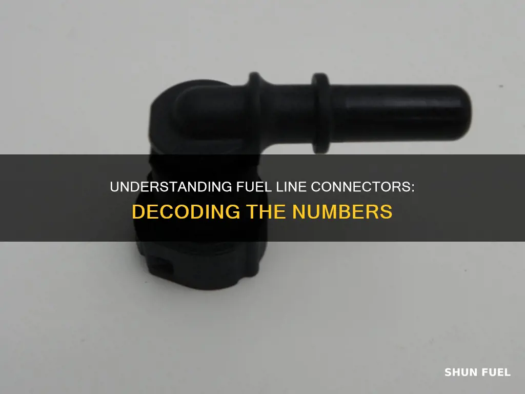 what do the numbers mean on fuel line connectors