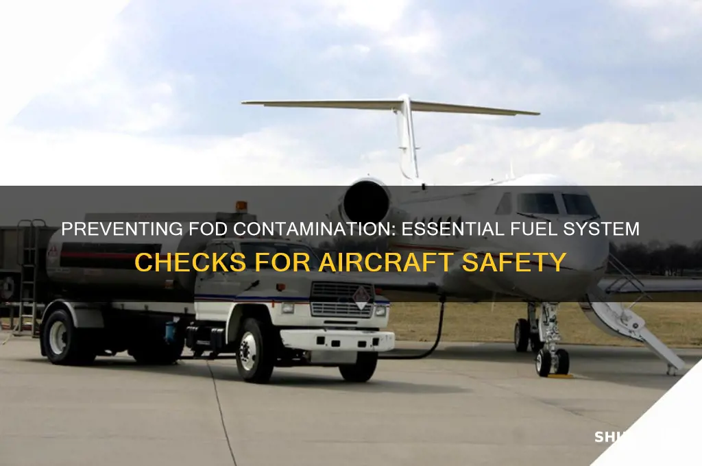 what do use the check fuel systems for fod contamination