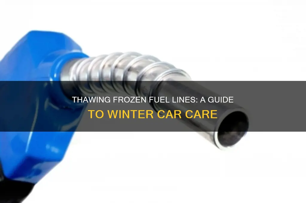 what do you do if fuel line is frozen