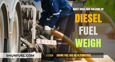 How Heavy Is 100 Gallons of Diesel Fuel?