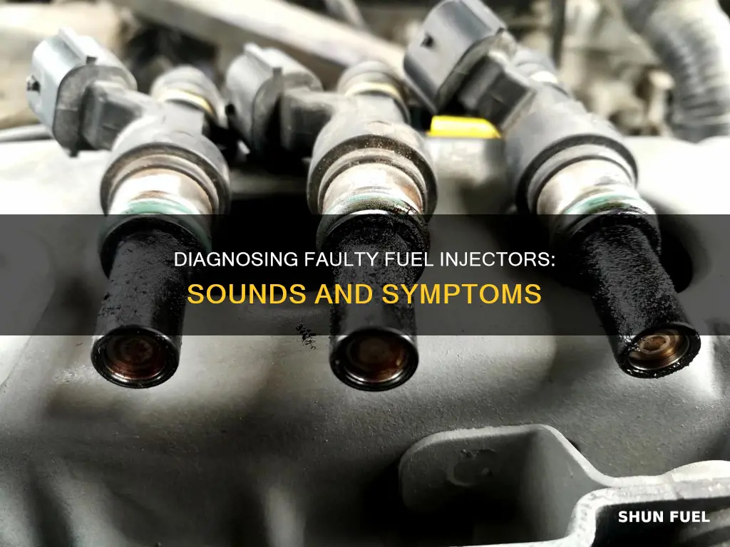 what does a bad fuel injector sound like