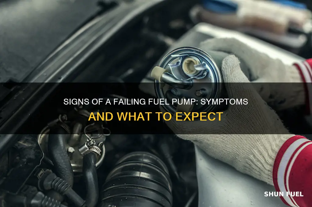 what does a bad fuel pump feel like