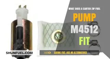 Carter Zip Fuel Pump M4512 Compatibility Guide: Vehicles It Fits
