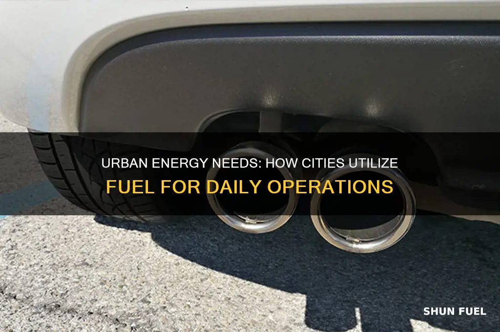 what does a city use fuel for
