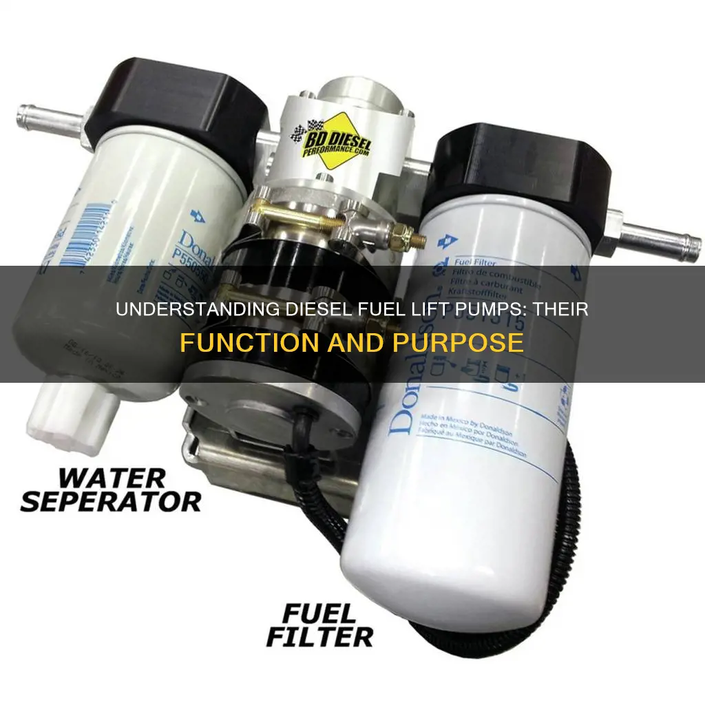 what does a diesel fuel lift pump