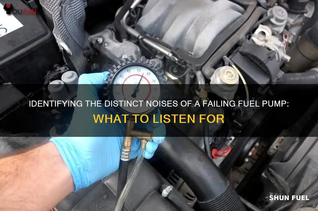 what does a dying fuel pump sound like
