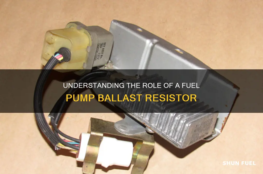 what does a fuel pump ballast resistor do