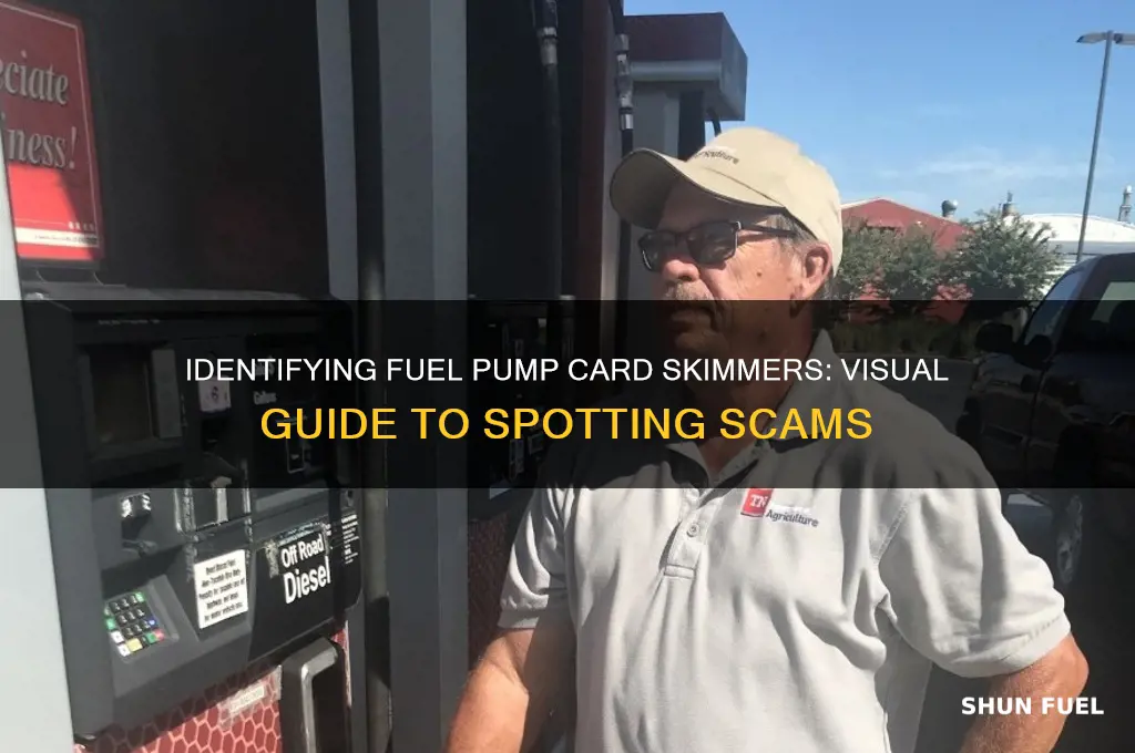 what does a fuel pump card skimmer look like