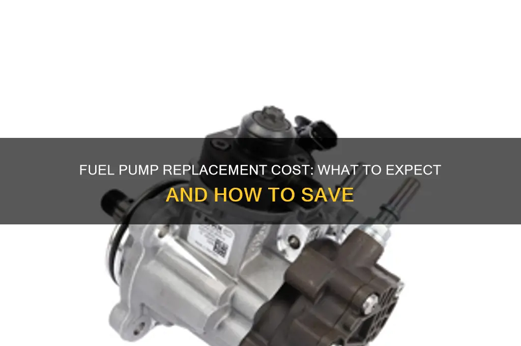 what does a fuel pump cost