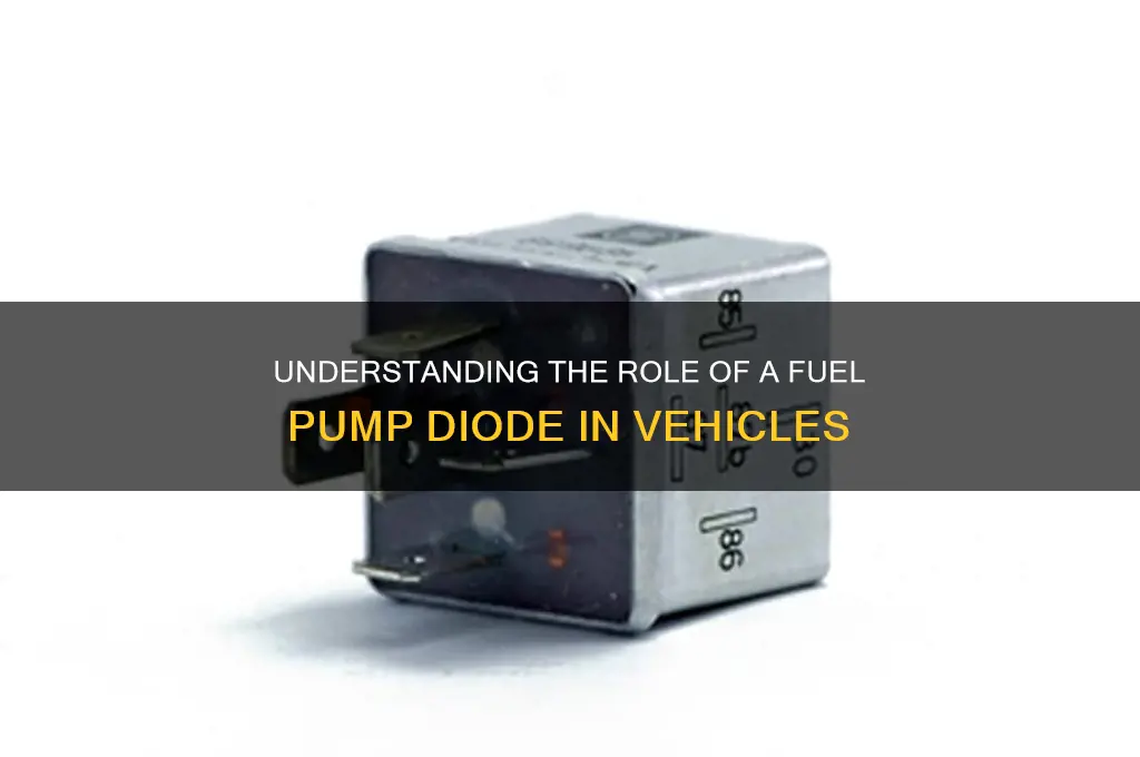 what does a fuel pump diode do