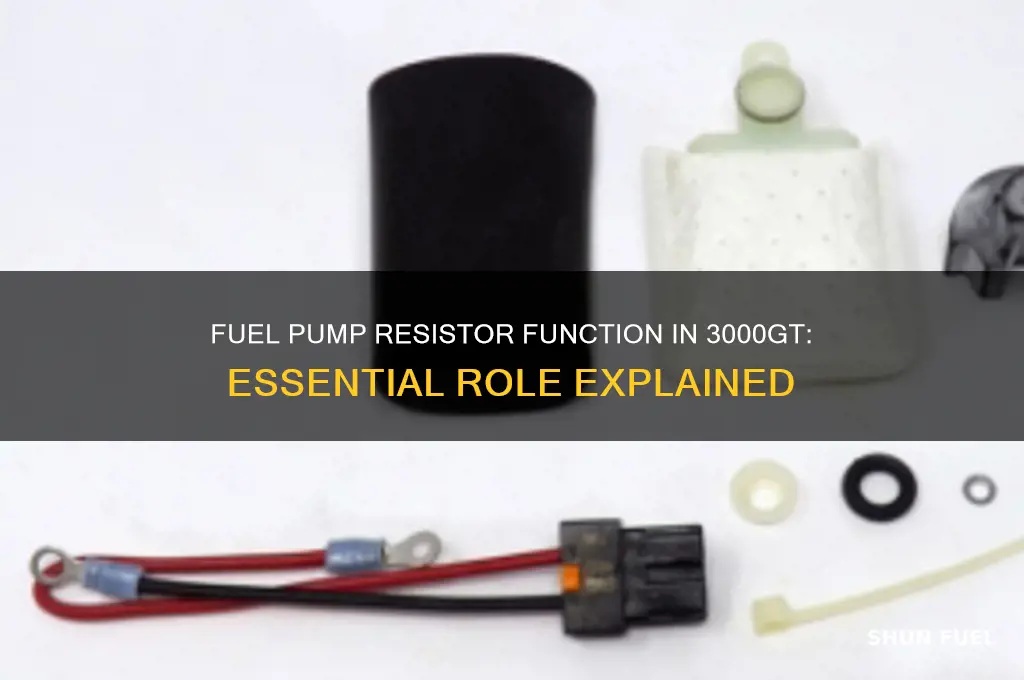 what does a fuel pump resistor do 3000gt