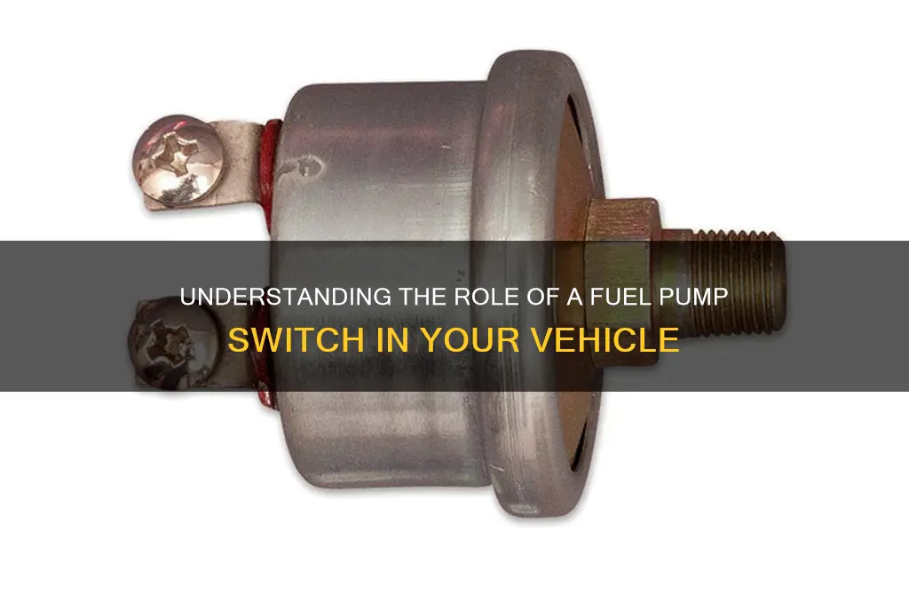 what does a fuel pump switch do