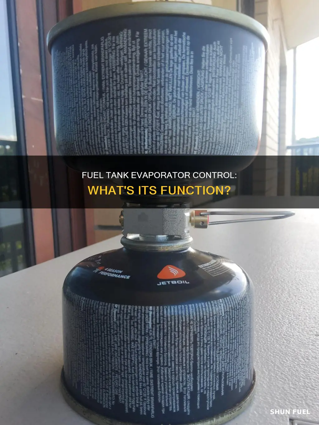 what does a fuel tank evaporator control do