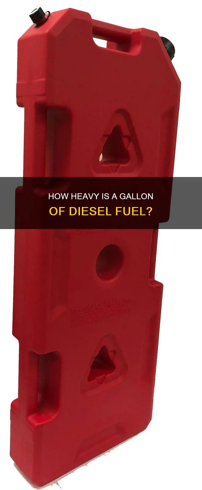 what does a gallon of diesel fuel weight