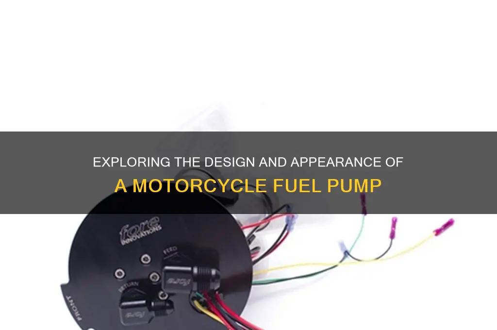 what does a motorcycle fuel pump look like