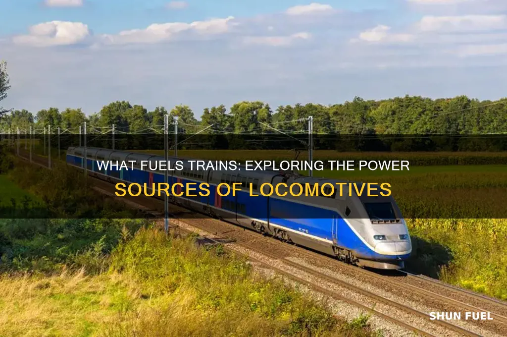 what does a train use for fuel