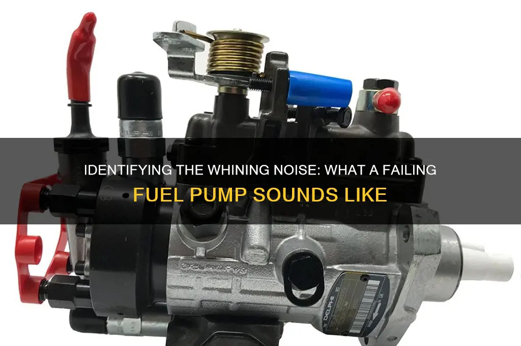 what does a whining fuel pump sound like