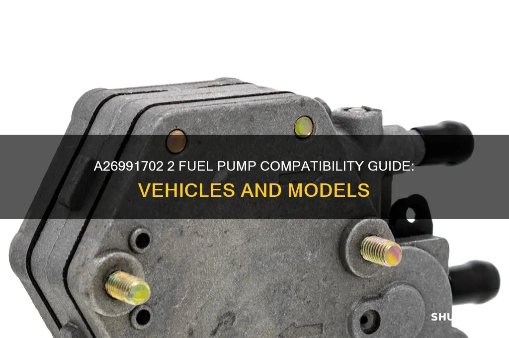 what does a26991702 2 fuel pump fit