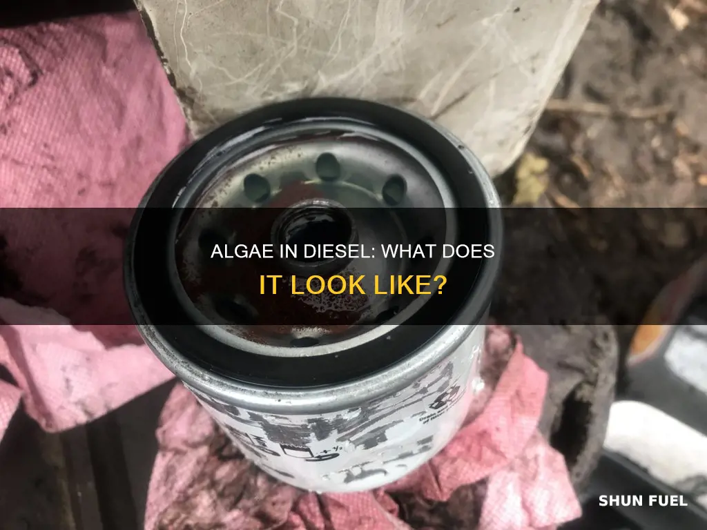 what does algae look like in diesel fuel filter