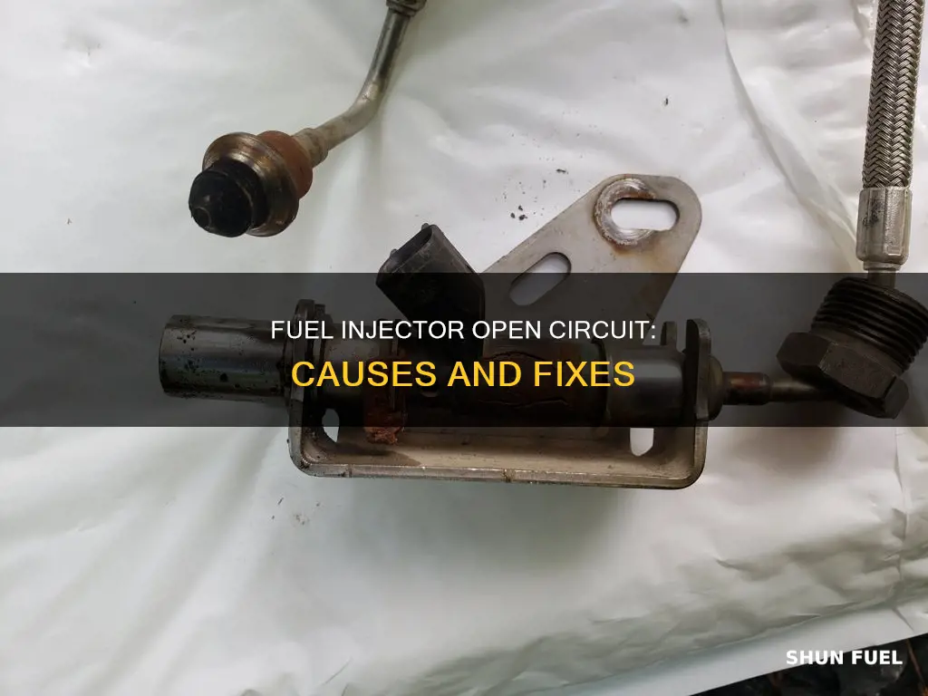 what does an open circuit on fuel injector