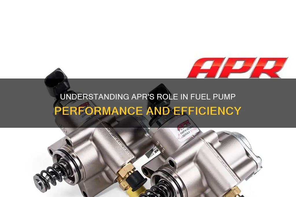 what does apr mean in fuel pumps