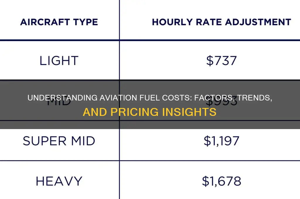 what does aviation fuel cost
