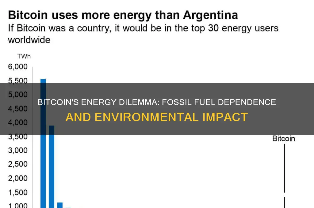 what does bitcoin have to do with fossil fuels