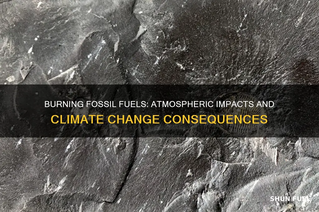 what does burning fossil fuels do to our atmosphere