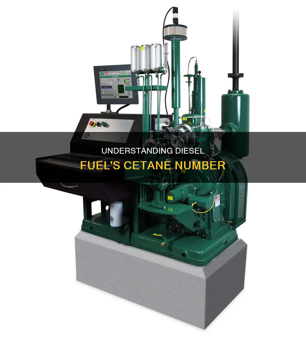 what does cetane number of diesel fuel measure