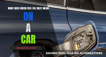Understanding Your Car's Fuel Fill Inlet Warning Message