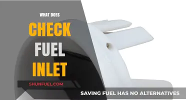 Understanding the 'Check Fuel Inlet' Warning: Causes and Solutions