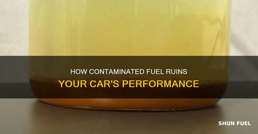 what does contaminated fuel do to a car