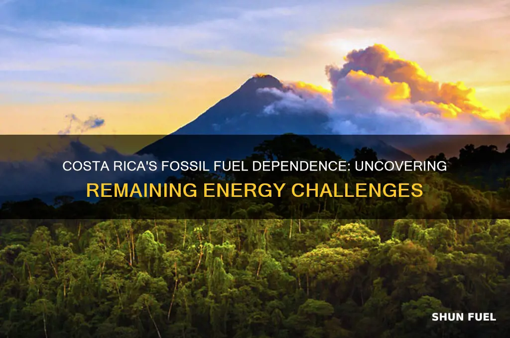 what does costa rica still rely on fossil fuels for