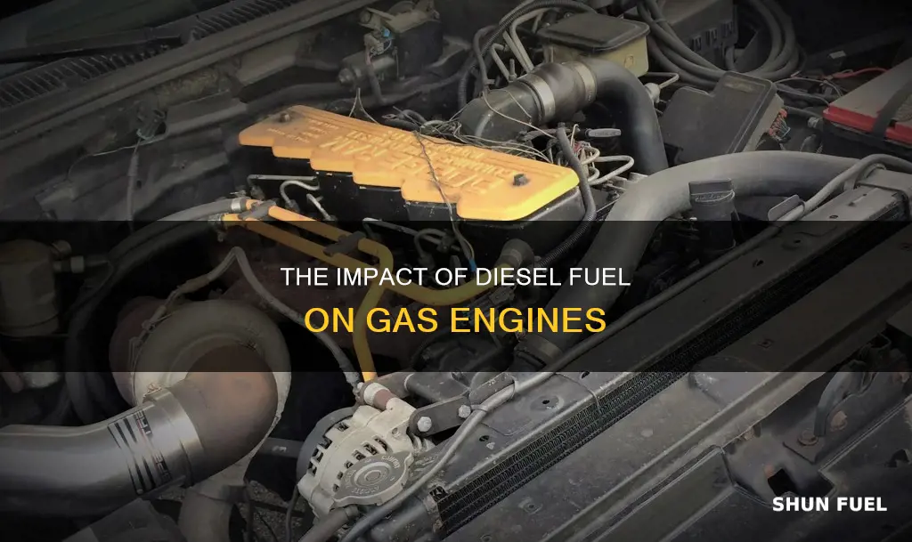 what does diesel fuel do to a gas engine