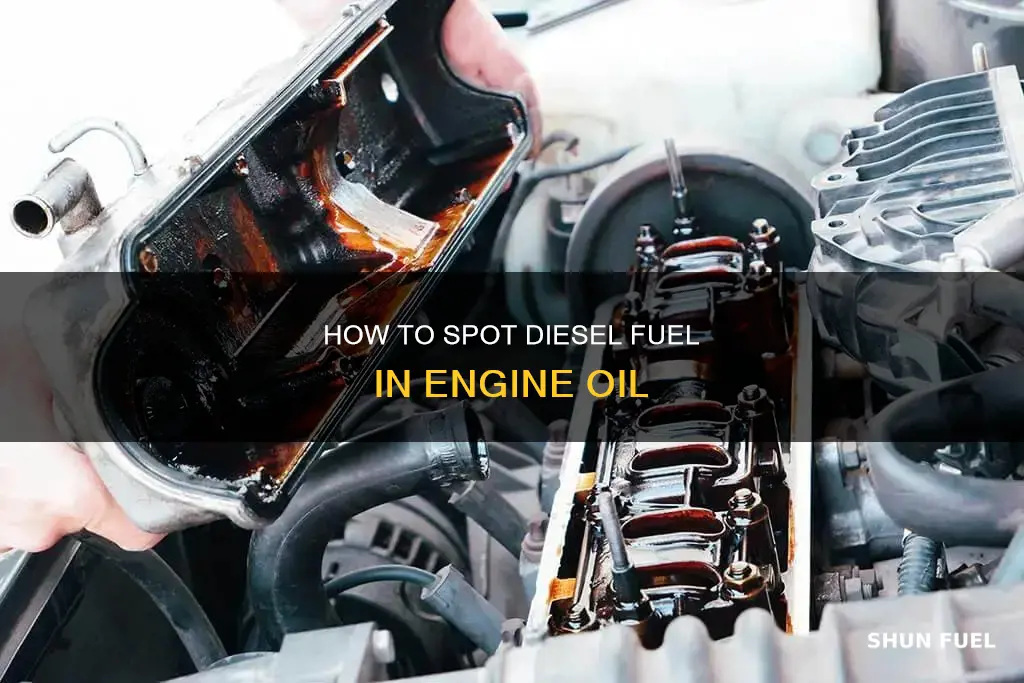 what does diesel fuel in engine oil look like
