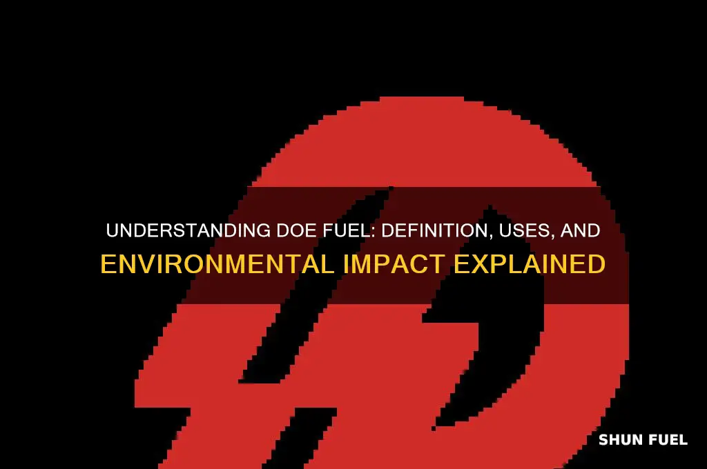 what does doe fuel mean