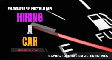 Understanding Fair Fuel Policies When Renting a Car